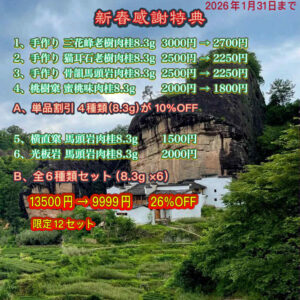 極品 馬頭岩山場肉桂 セレクション